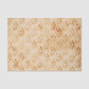 Faded Mermaid Vintage Decoupage Tissue Paper