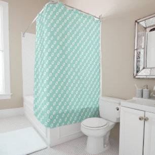 Faded Mint Shower Curtain