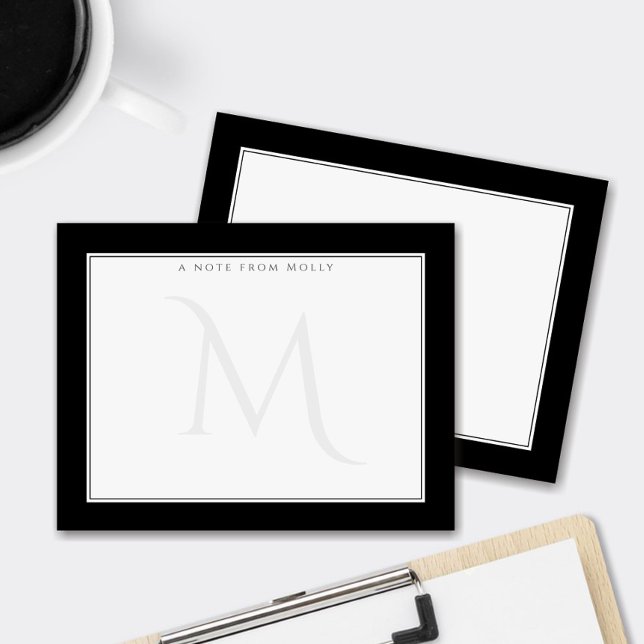 Faded Monogram Chic Personal Professional Card (Creator Uploaded)