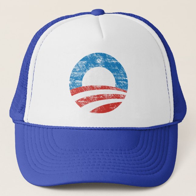 Faded Obama Logo Trucker Hat (Front)
