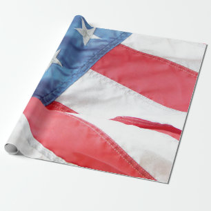 Faded Old Glory Wrapping Paper
