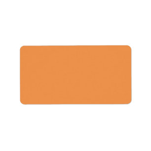 Faded orange (solid colour) Label