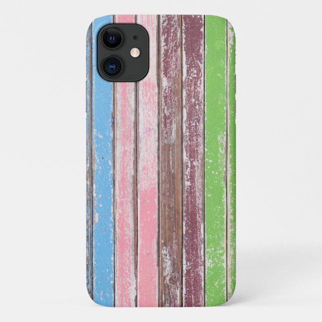 faded paint on rustic wood Case-Mate iPhone case (Back)