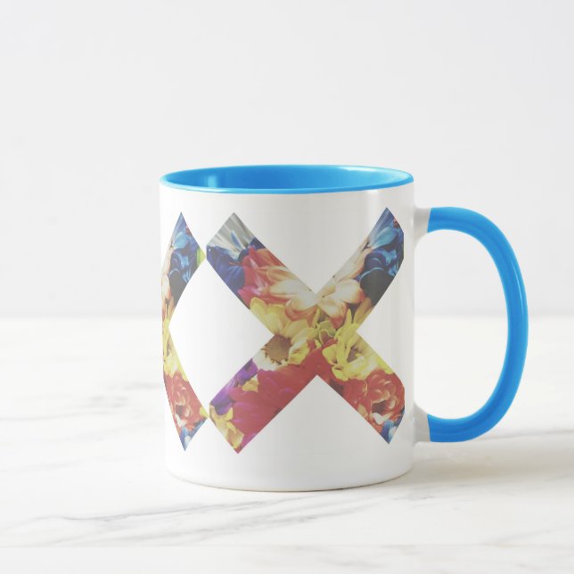 Faded Pastel X Mug By Megaflora (Right)
