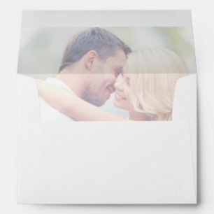 Faded Photo Pre-Printed Return Address 5x7 Envelope