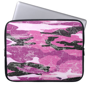 Faded Pink Camo Laptop Sleeve