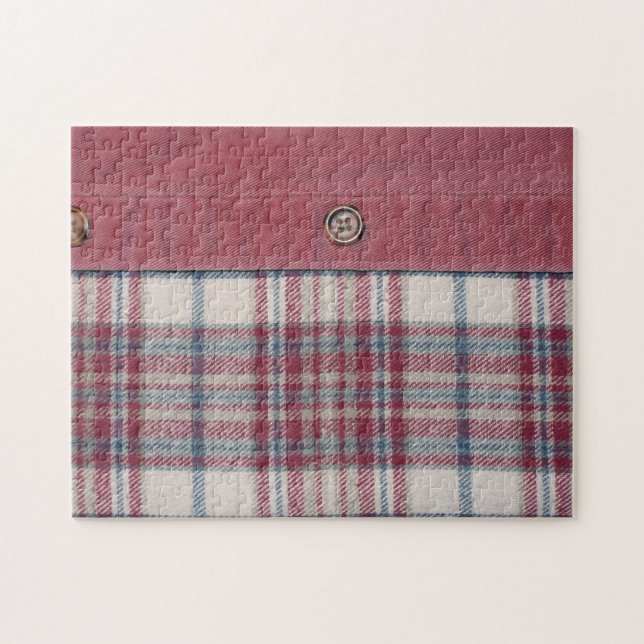 Faded Plaid Jigsaw Puzzles (Horizontal)