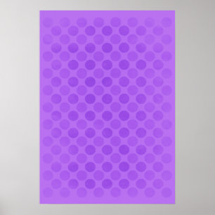 Faded purple circles pattern poster
