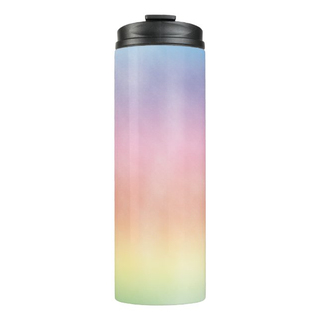 Faded Rainbow Wash Thermal Tumbler (Front)