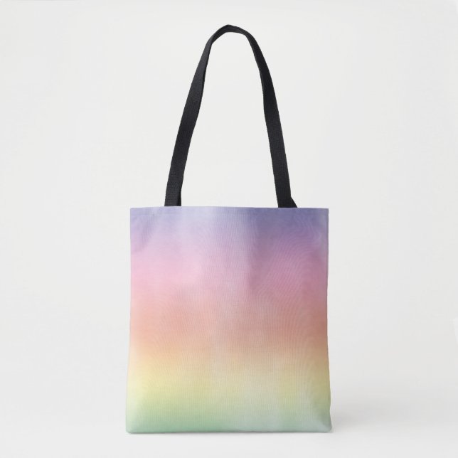Faded Rainbow Wash Tote Bag (Front)