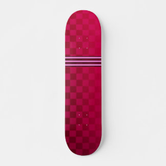 Faded Red Chequered Skateboard