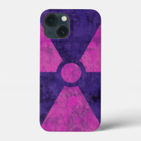 Faded Red Radiation Symbol