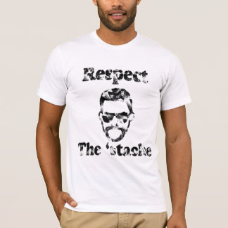 Faded Respect the Stache Shirt