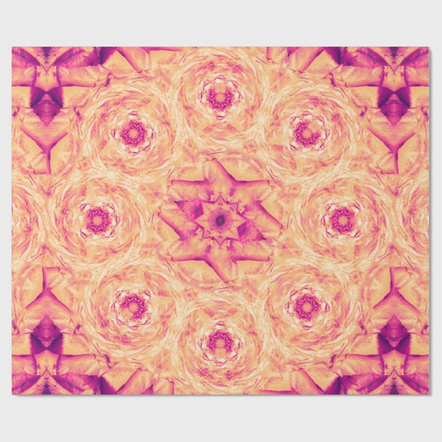 Faded Rose Brooch Wrapping Paper (Flat)
