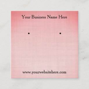 Faded Rose Jewellery Display Square Business Card