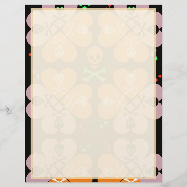 Faded Skulls Stationery (Front)