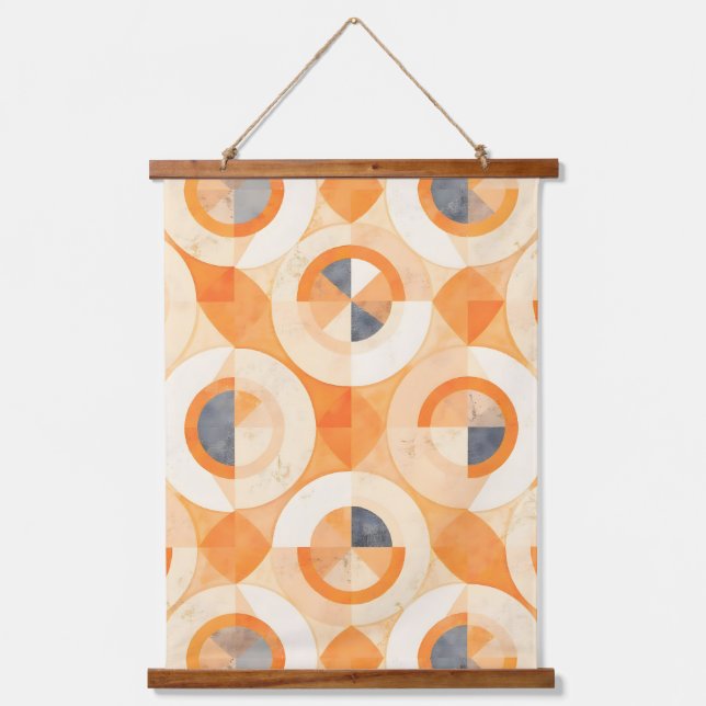 Faded Terra Geometrics Hanging Tapestry (Front)