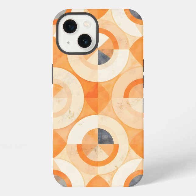 Faded Terra Geometrics iPhone Case (Back)