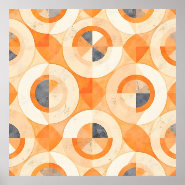 Faded Terra Geometrics Poster (Front)