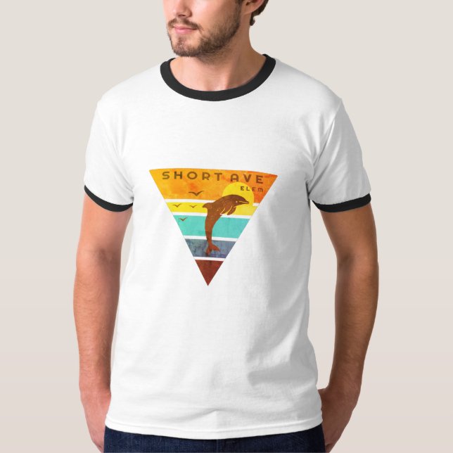 Faded Vintage Ringer T-Shirt (Front)