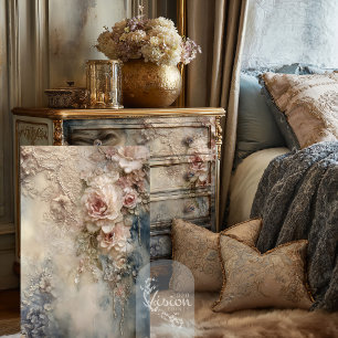 Faded Whispers Romantic Rose Shabby Chic Tissue Paper