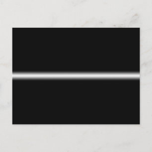 Faded White Stripe on Black Postcard