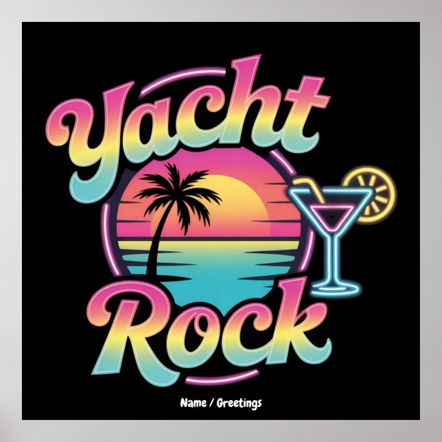 Faded Yacht Rock Boat Party – Smooth Sounds & Coas Poster (Front)