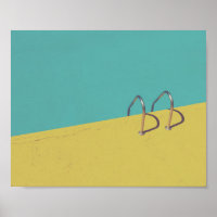 Faded Yellow and Aqua Blue Modern Photo