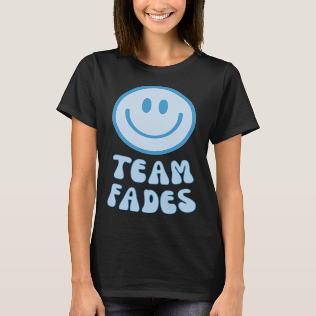 Fades or Braids Gender Reveal Retro - Team Fades P T-Shirt (Front)