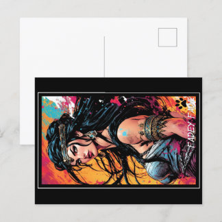 Fadey Barbarian Comic Style 01  Postcard