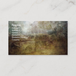 Fading Away Abandoned Car Business Card