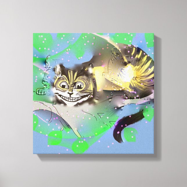 Fading Cheshire Cat Canvas Print (Front)