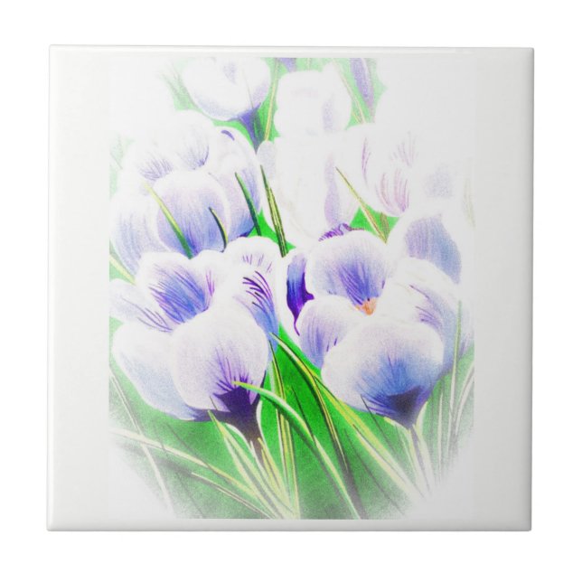 Fading Crocus TIle (Front)