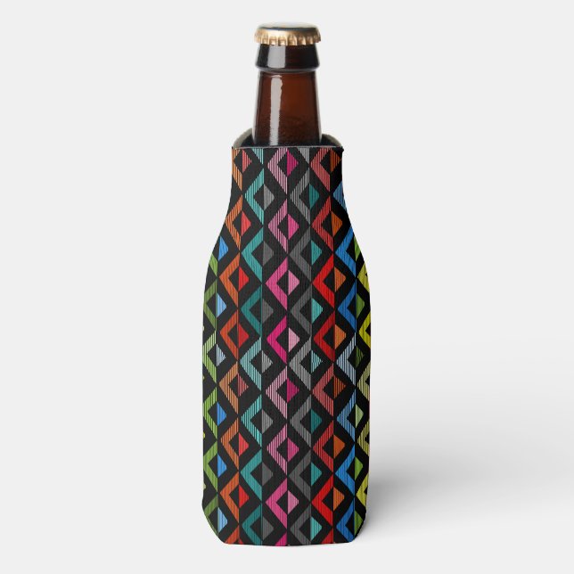 Fading Half-Diamonds  Bottle Cooler (Bottle Front)