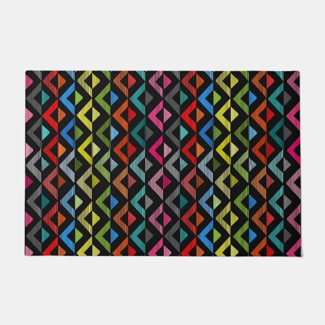 Fading Half-Diamonds  Doormat (Front)