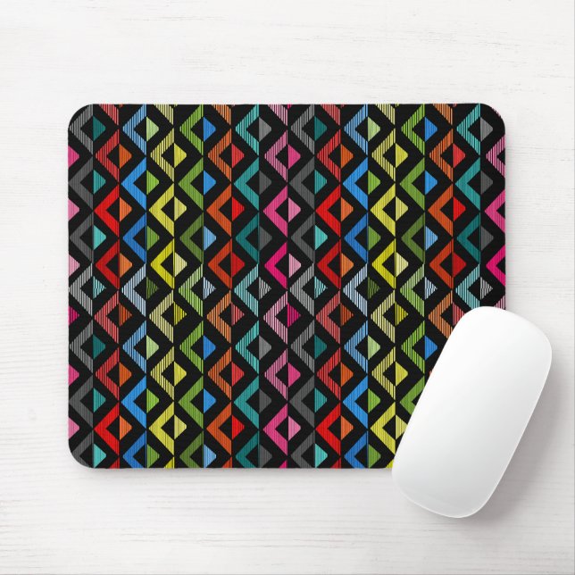 Fading Half-Diamonds  Mouse Mat (With Mouse)