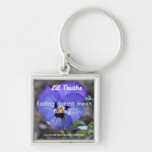 Fading Pansiy Lil Truth Remidner Key Ring