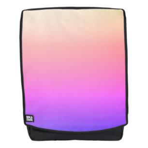 Fading Peach Pink & Purple Colourful Ombre Backpack