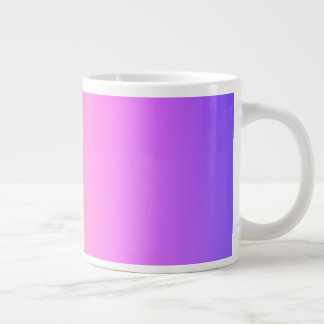 Fading Peach Pink & Purple Colourful Ombre Large Coffee Mug