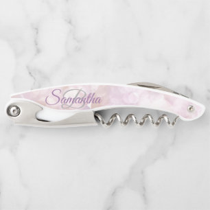 Fading Stylish Monogram Glitter Waiter's Corkscrew