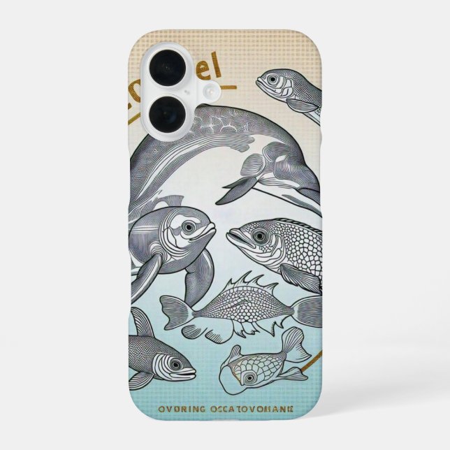 "Fading Tides" iPhone 16 Case (Back)