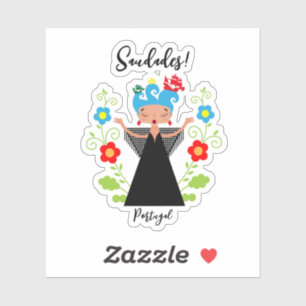 Fado woman singer with Portuguese caravel ships 