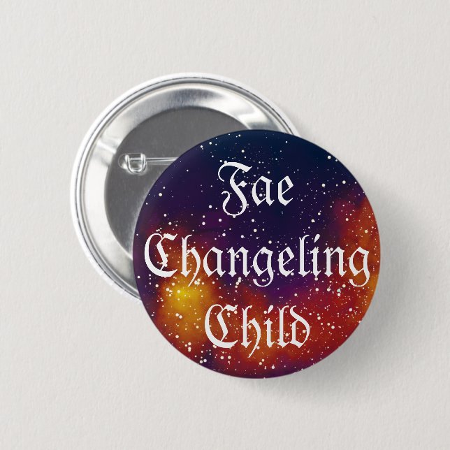 Fae Changeling Child Customizable Galaxy Identity 6 Cm Round Badge (Front & Back)