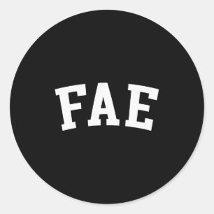 Fae classic round sticker