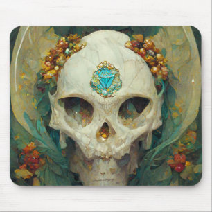 Fae Skull Fantasy Mouse Mat