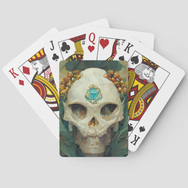 Fae Skull Fantasy Playing Cards (Back)