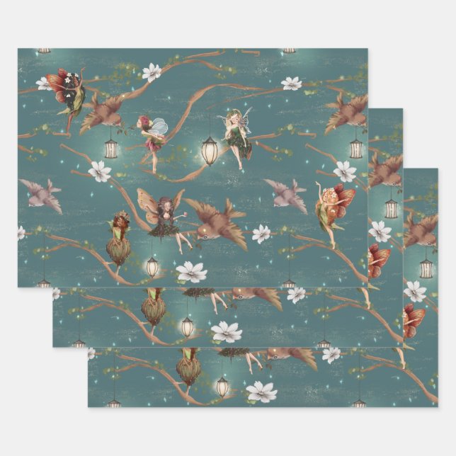 Fae Wrapping Paper Flat Sheet Set of 3 (Set)