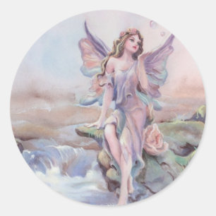 FAERIE BUBBLES by SHARON SHARPE Classic Round Sticker