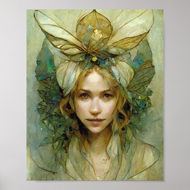 Faerie Crown Fantasy Art Poster (Front)