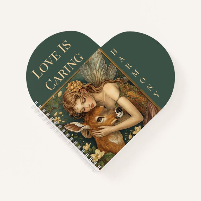 Faerie Embrace-Nature's tender heart Notebook (Front)